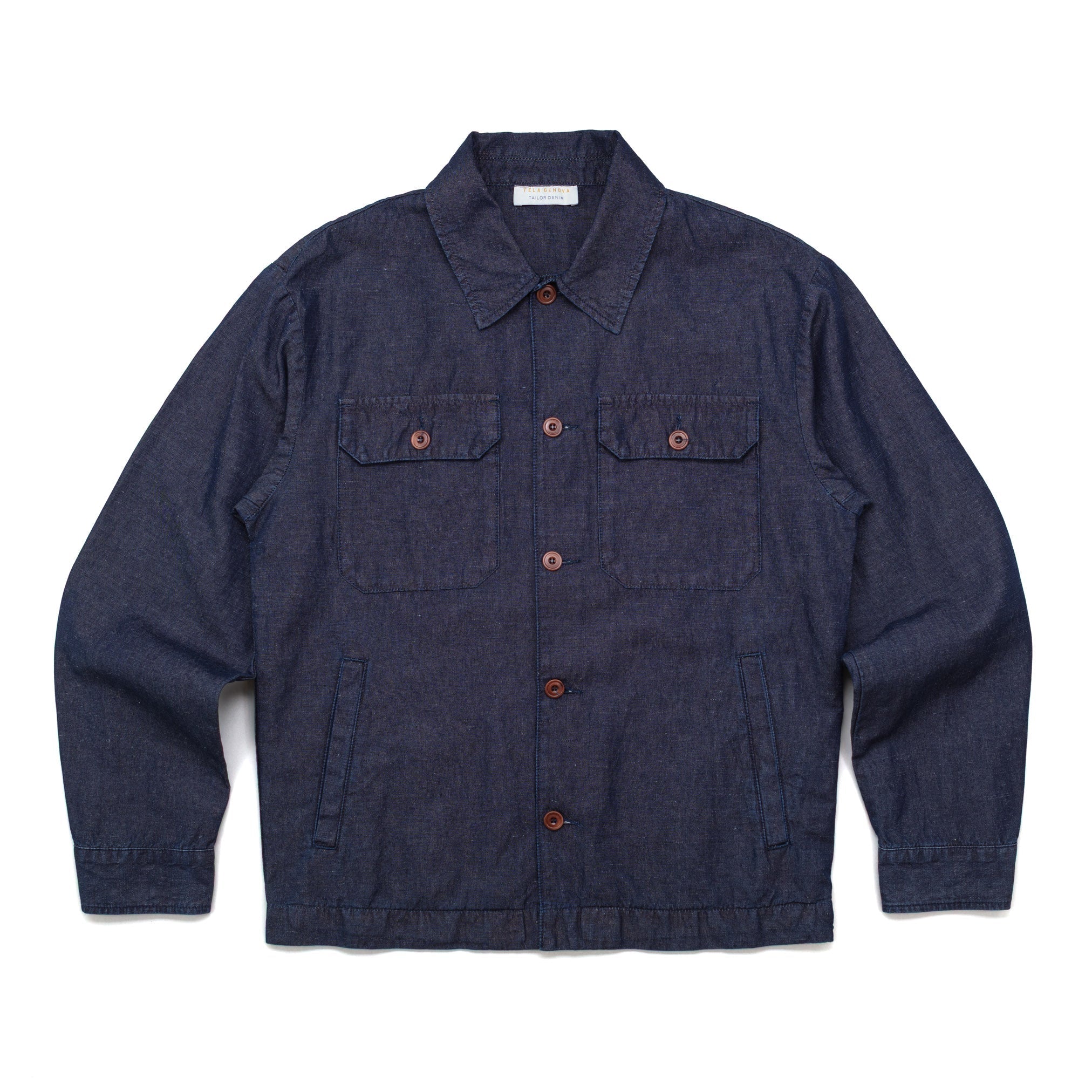 The Nazario Jacket in Cotton & Linen Indigo