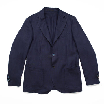 Herringbone  Jacket in Navy