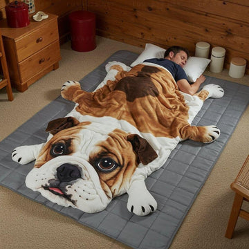 Dog Shaped Sleeping Bag – Ultra-Soft Animal Sleeping Bag for Kids & Adults