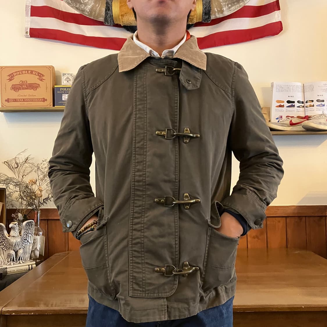 Olive Green Duffle - Style Jacket