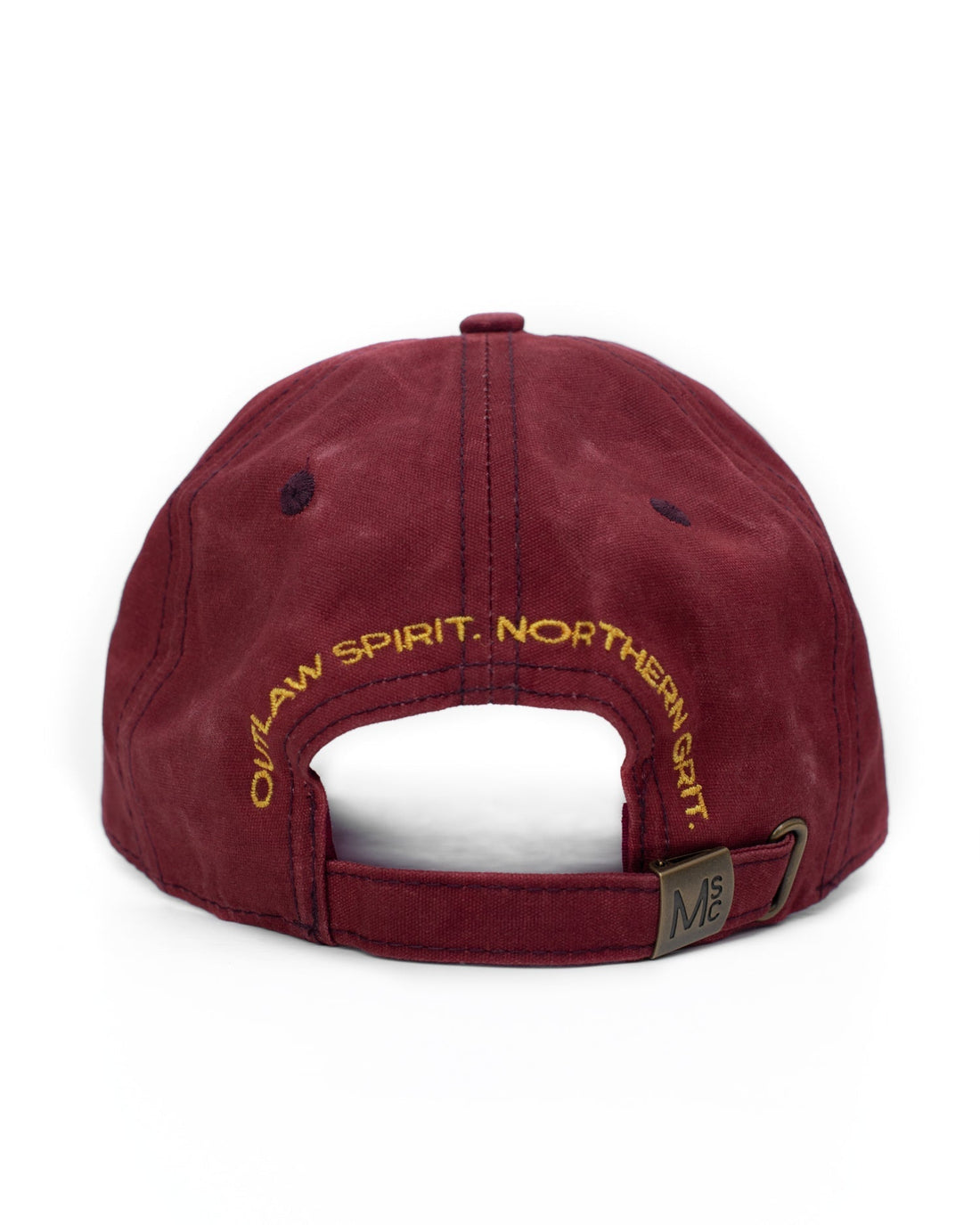 Waxed Canvas Cap: Burgundy