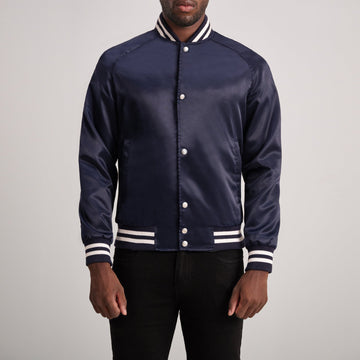 Xander Blue Varsity Jacket
