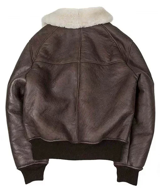 Men’s B-26 Aviator Flight Brown Leather Jacket