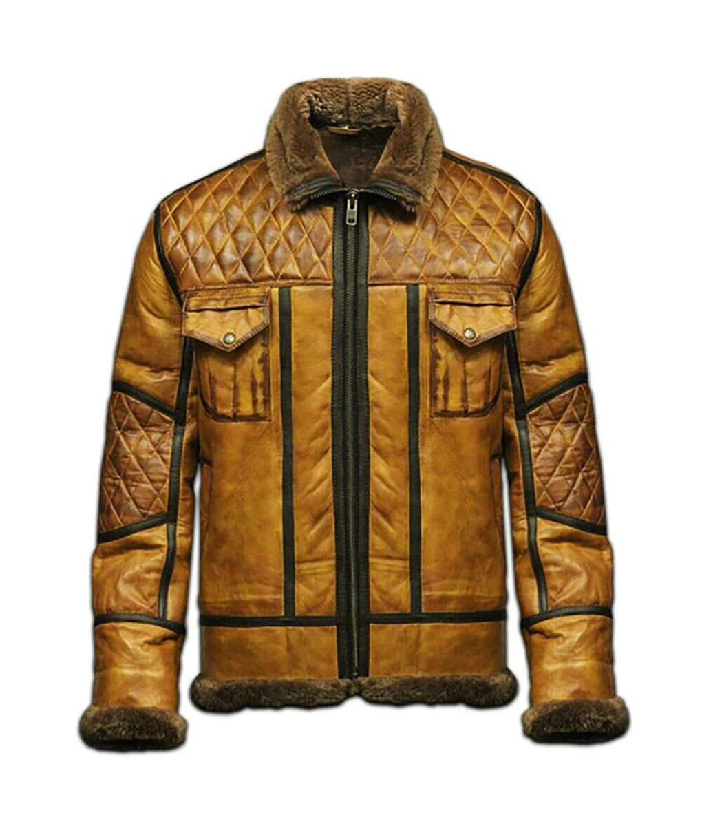 Men’s B10 Bomber RAF Brown Aviator Jacket