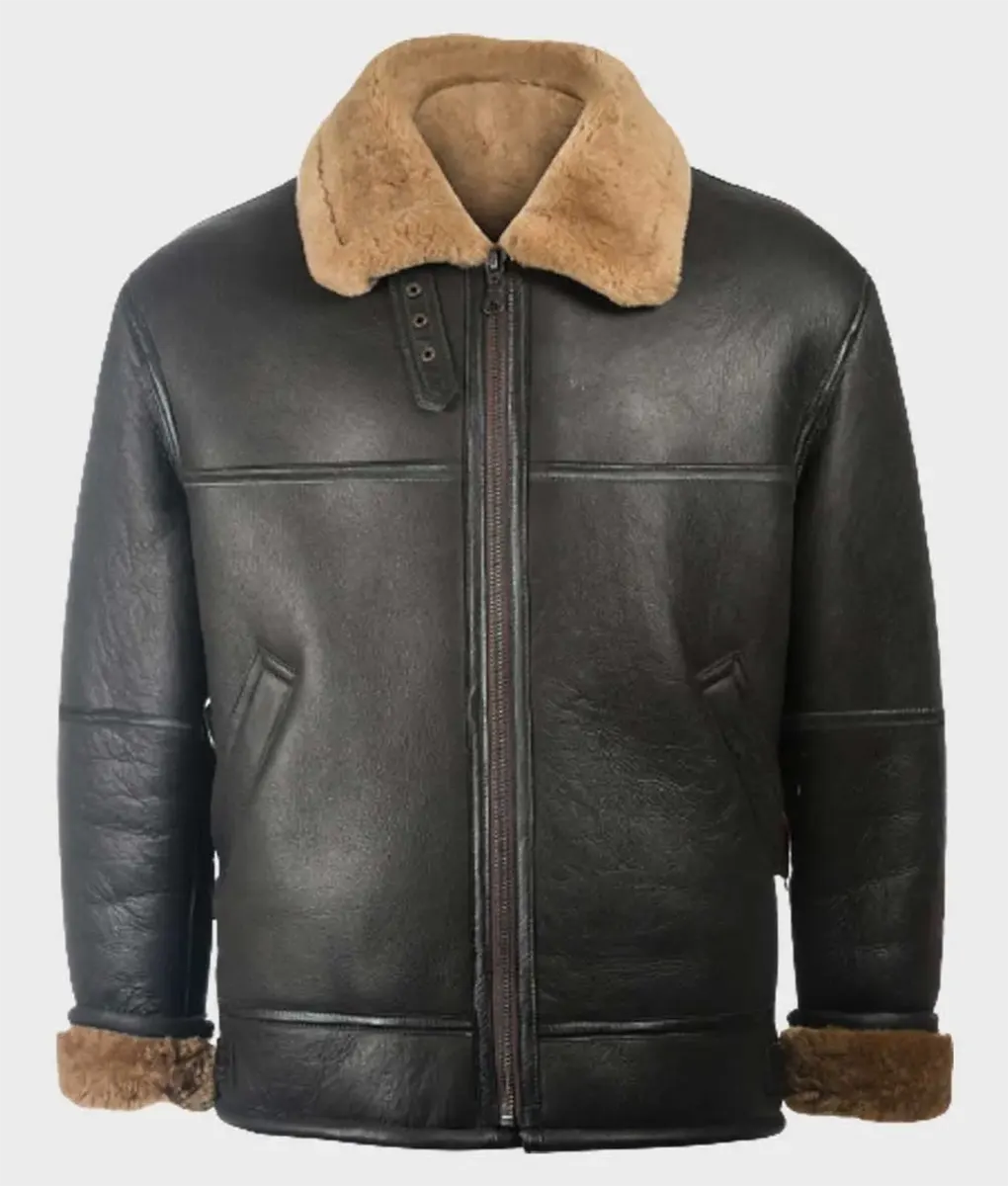 Men’s Brown Aviator B3 Bomber Jacket