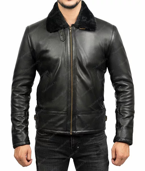 Men’s Classic Shearling Leather Jacket
