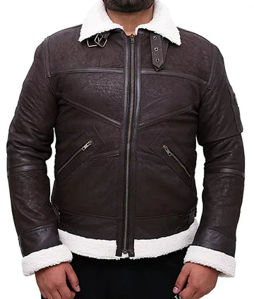 Mystic Brown Aviator Jacket