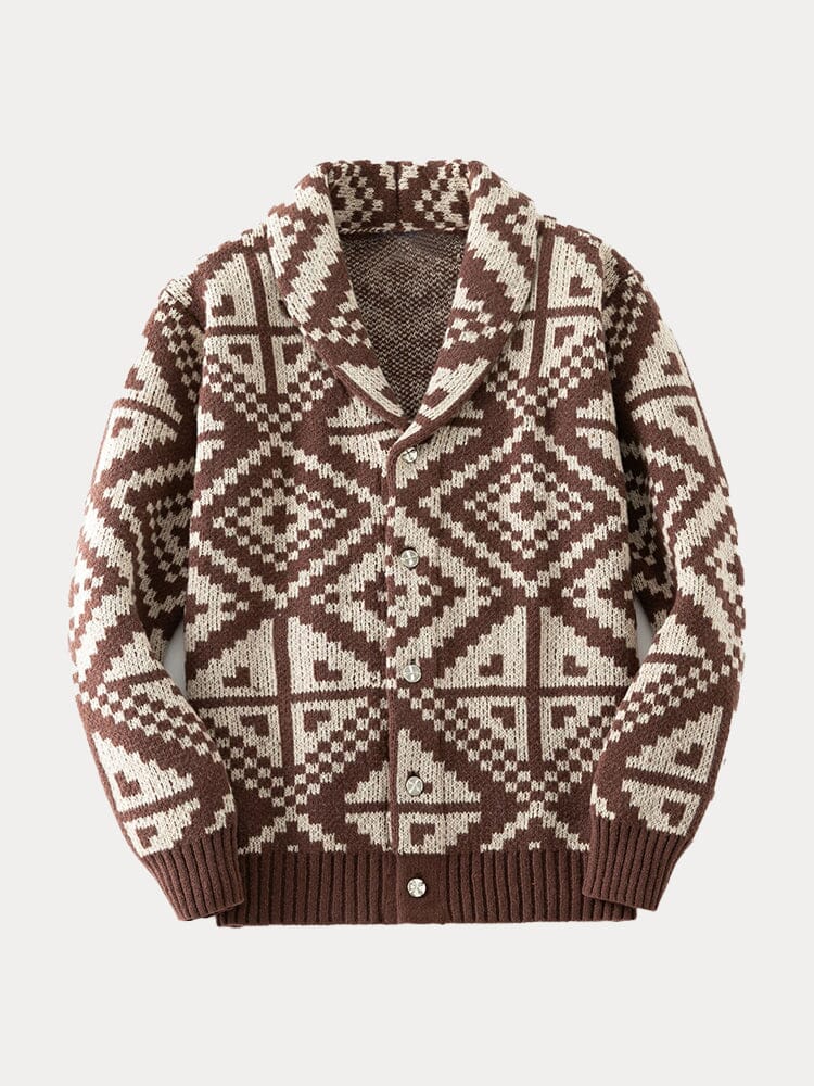 Trendy Shawl Collar Knit Cardigan