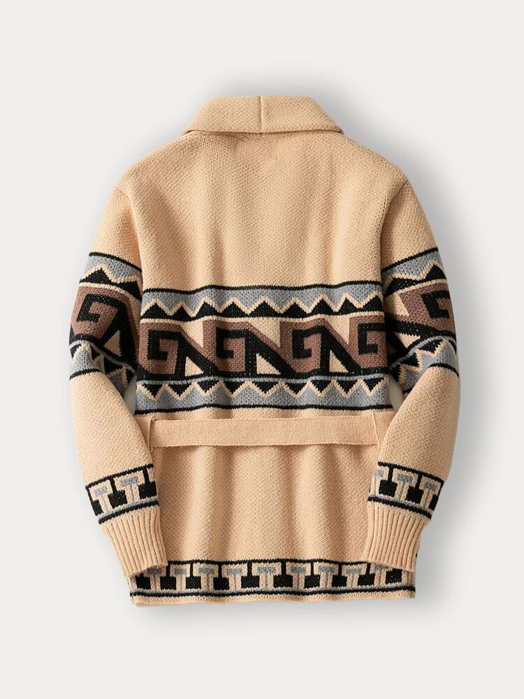 Luxe Knitted Jacquard Cardigan