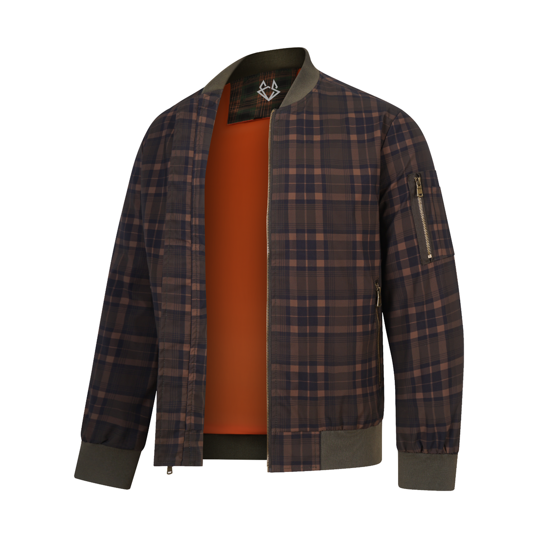 Axel Urban Plaid Bomber Jacket