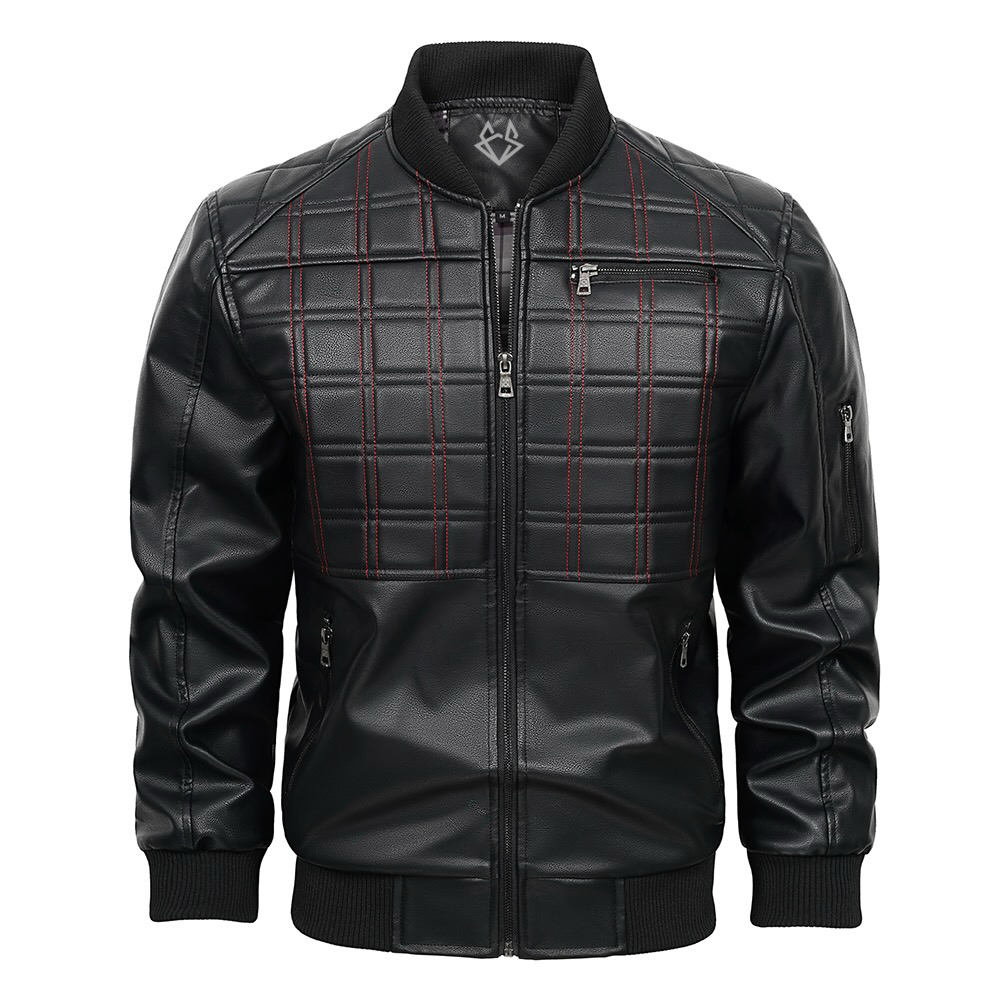Axel Quilted Faux Leather Moto Jacket