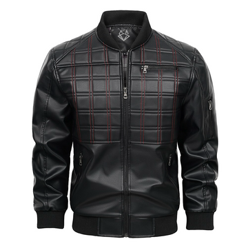 Axel Quilted Faux Leather Moto Jacket