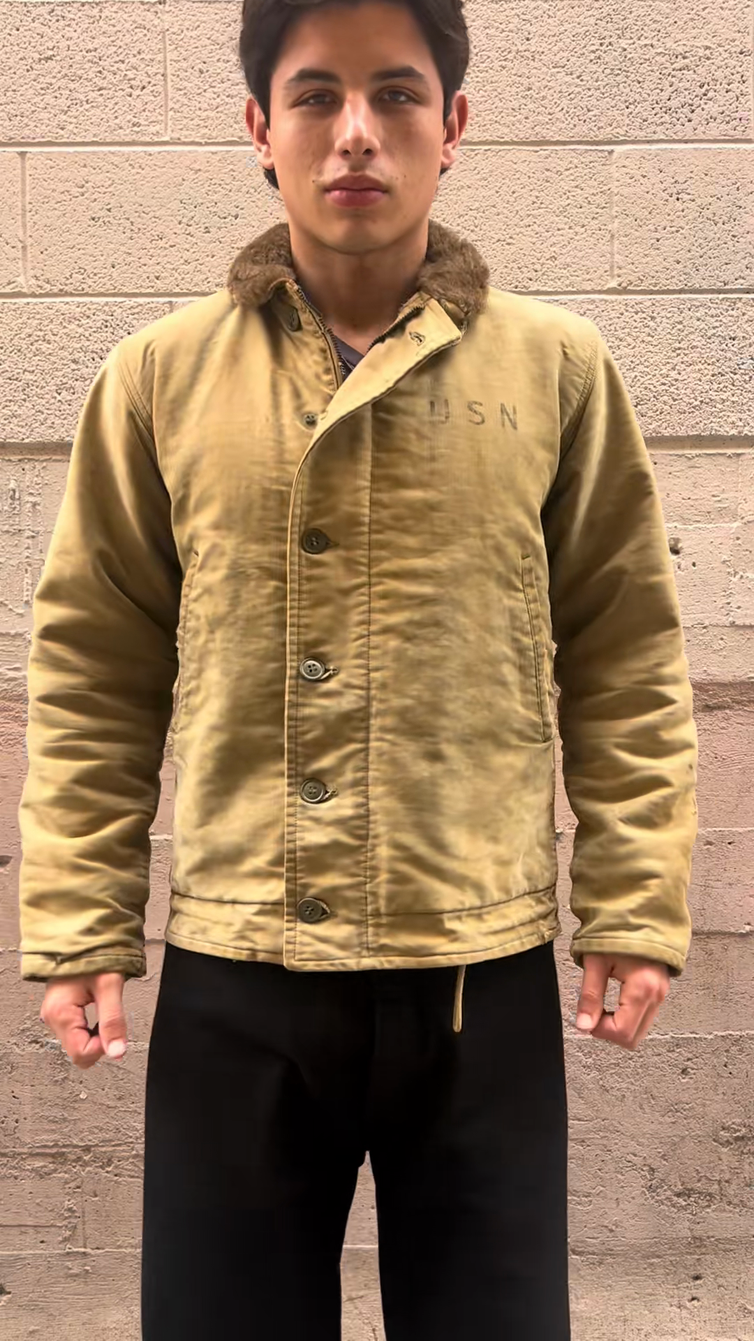 Vintage Style Embroidered Jacket with Faux Fur Collar