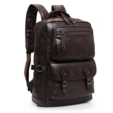 Vintage Leather Backpack for Work & Travel