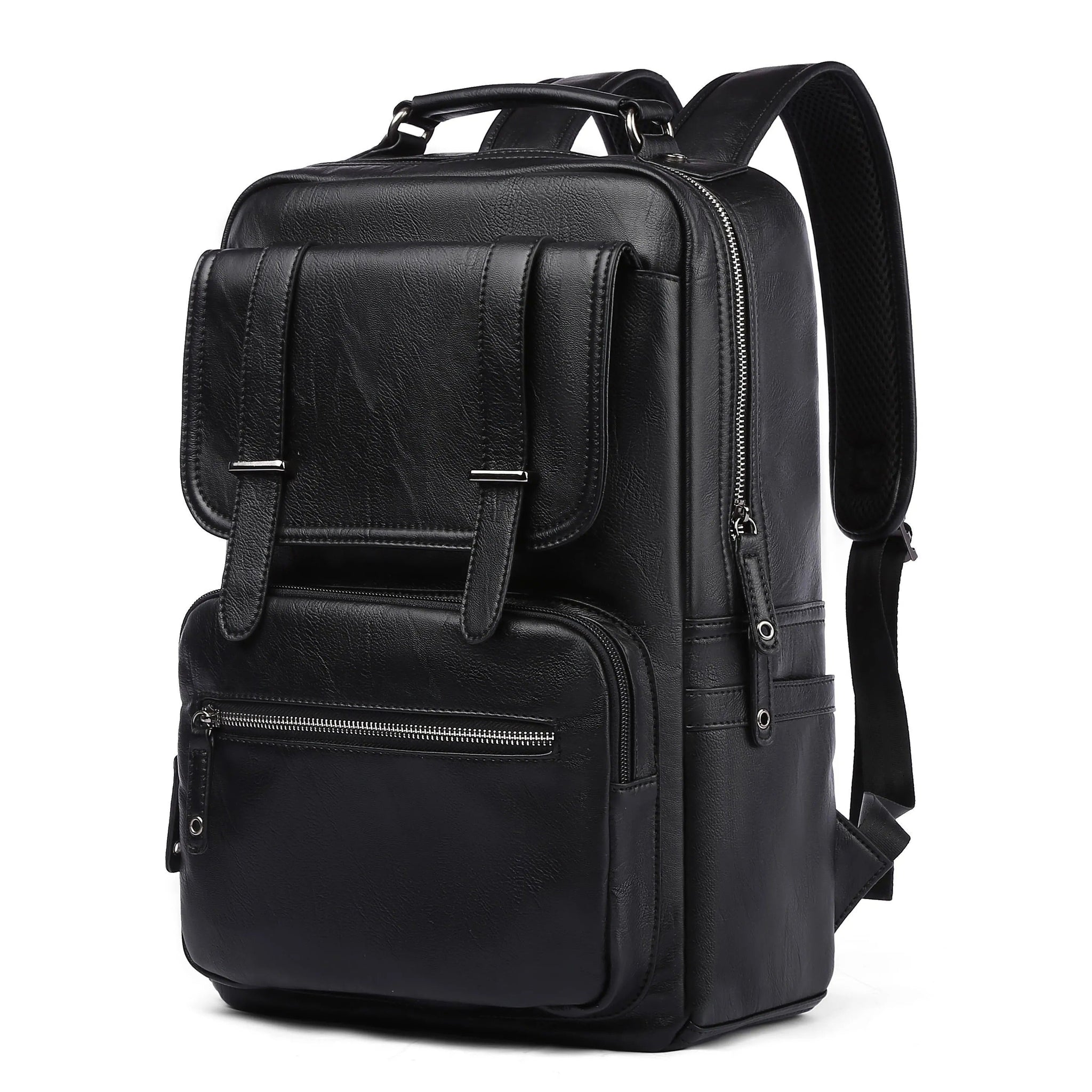 Luxury Leather Travel Backpack with Smart Organization